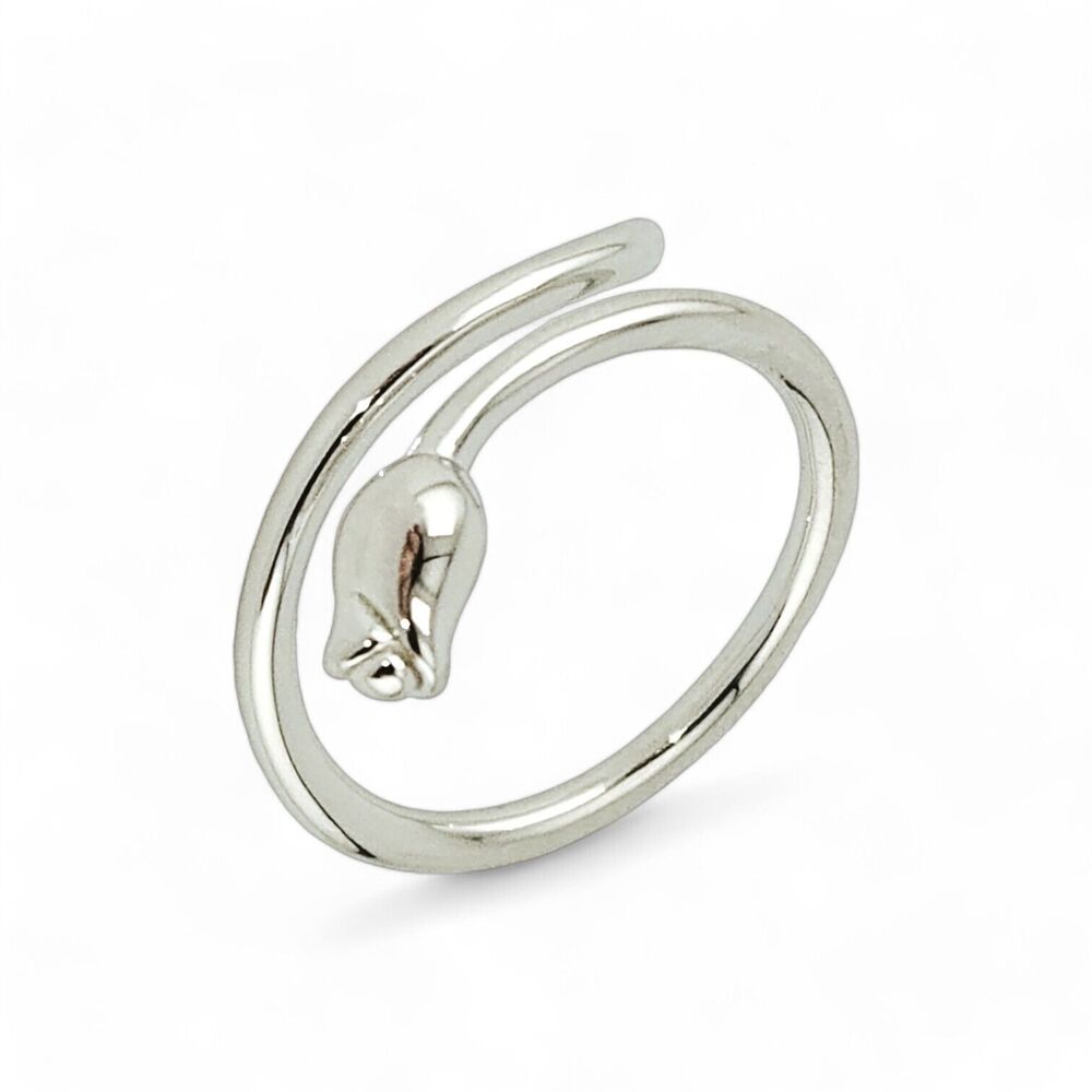 Sterling Silver 925 Rose Ring